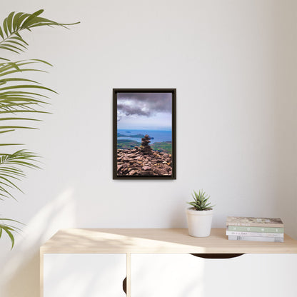 Mount Brandon Top Matte Canvas, Framed (Multi-color)