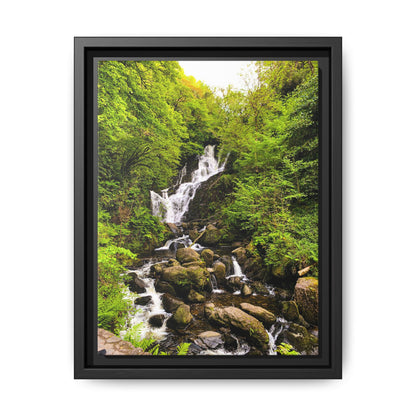 Torc Waterfall Matte Canvas, Framed (Multi-color)