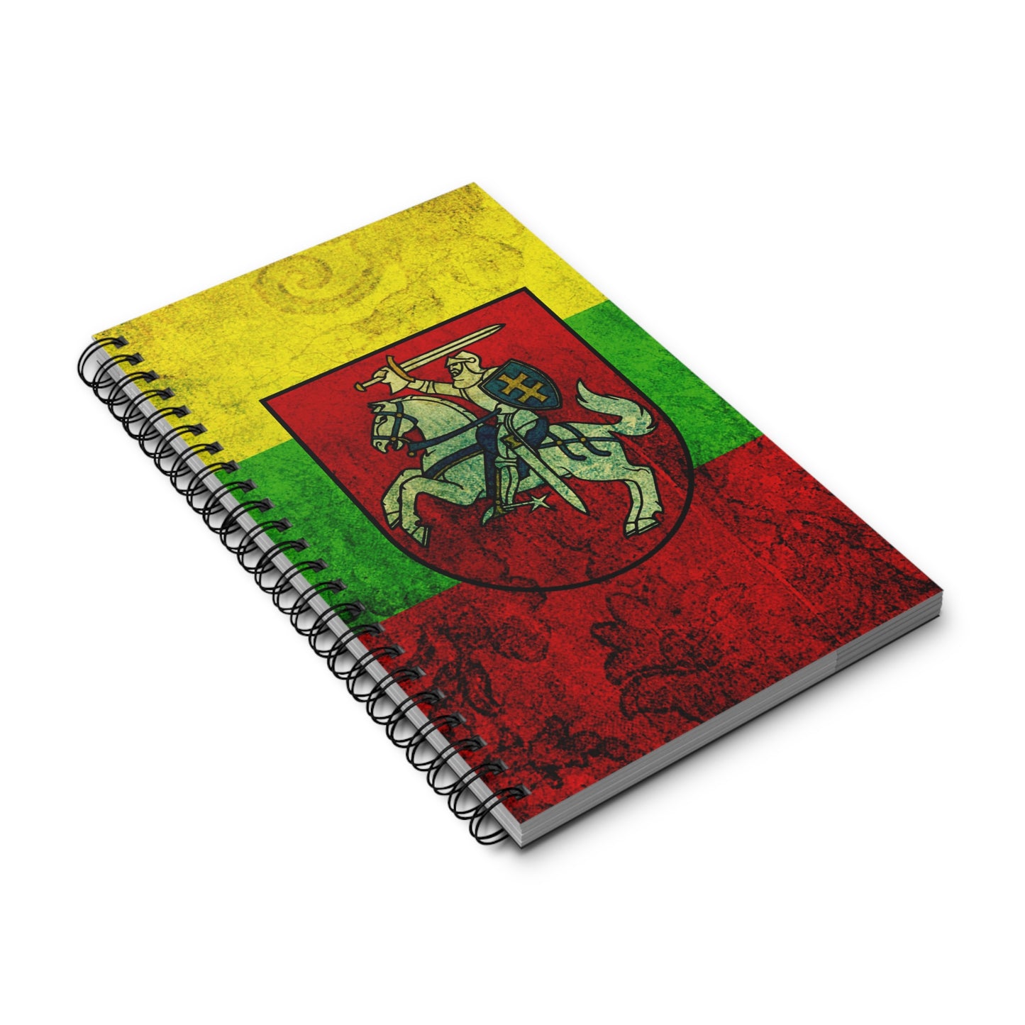 Lithuanian Flag Spiral Journal - Warrior Design, Perfect for Memoirs & Gifts