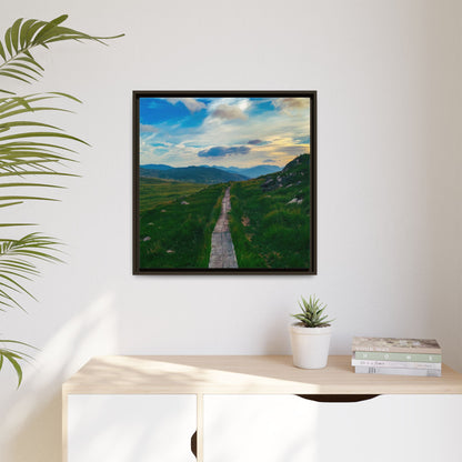 Torc Mountain Trail Matte Canvas, Framed (Multi-color)