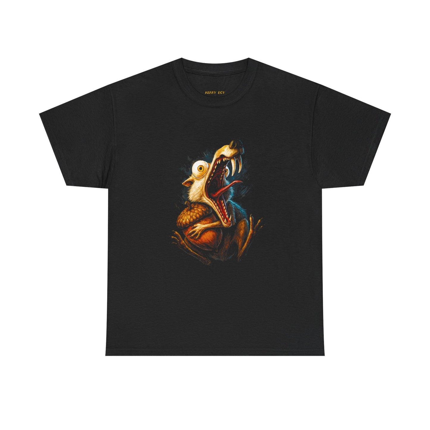 Raven-Frog Gothic Tee — Surreal Grotesque Creature Art Shirt