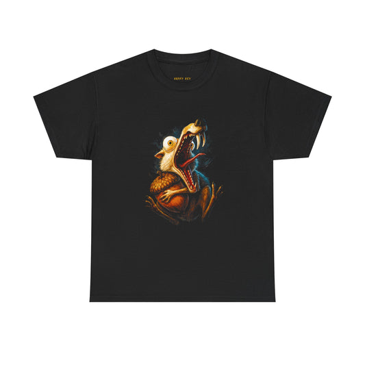Raven-Frog Gothic Tee — Surreal Grotesque Creature Art Shirt