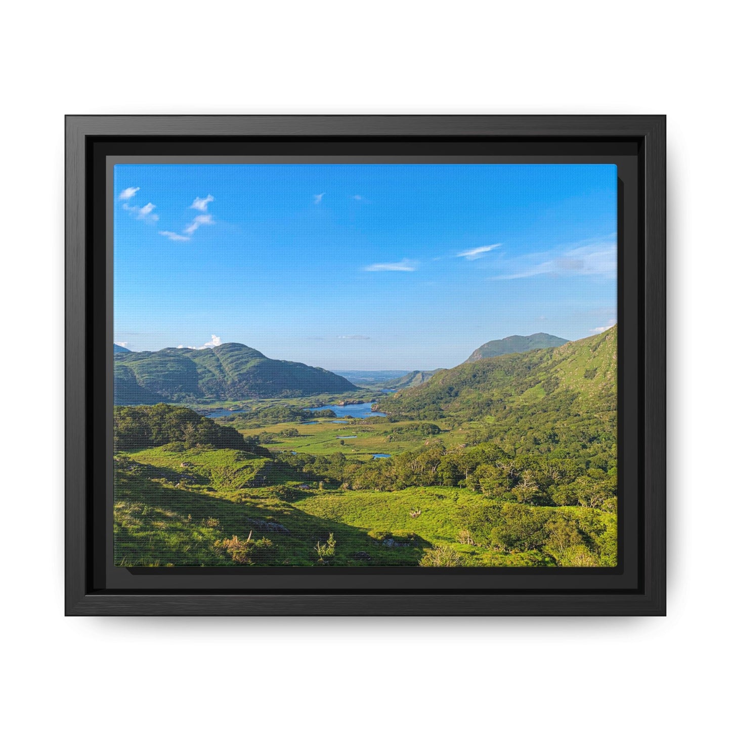 Ladies View Spring Matte Canvas, Framed (Multi-color)
