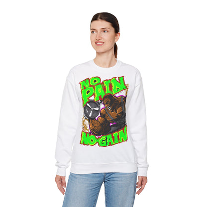No Pain No Gain Unisex Heavy Blend™ Crewneck Sweatshirt - Perfect for Gym & Fitness Enthusiasts