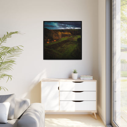 Listowel Town Park Matte Canvas, Framed (Multi-color)