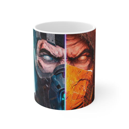 Mortal Kombat Ceramic Coffee Cup - 11oz & 15oz - Perfect for Gamers!