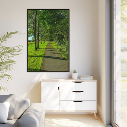 Listowel Town Park Matte Canvas, Framed (Multi-color)