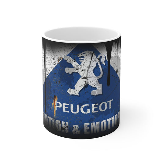Peugeot Emotion & Emotion Ceramic Coffee Mug - 11oz & 15oz