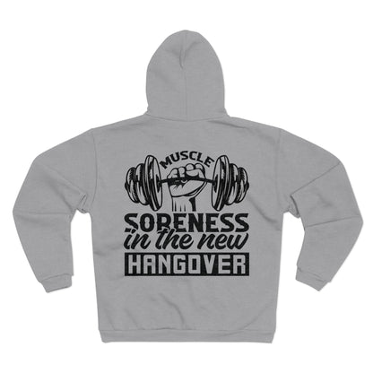 Muscle Recovery Hooded Zip Sweatshirt - Perfect for Fitness Enthusiasts