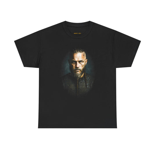 Viking Warrior Portrait Tee - Norse Battleface Graphic T-Shirt