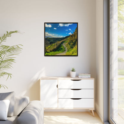 Glanageenty Forest Trail Matte Canvas, Framed (Multi-color)