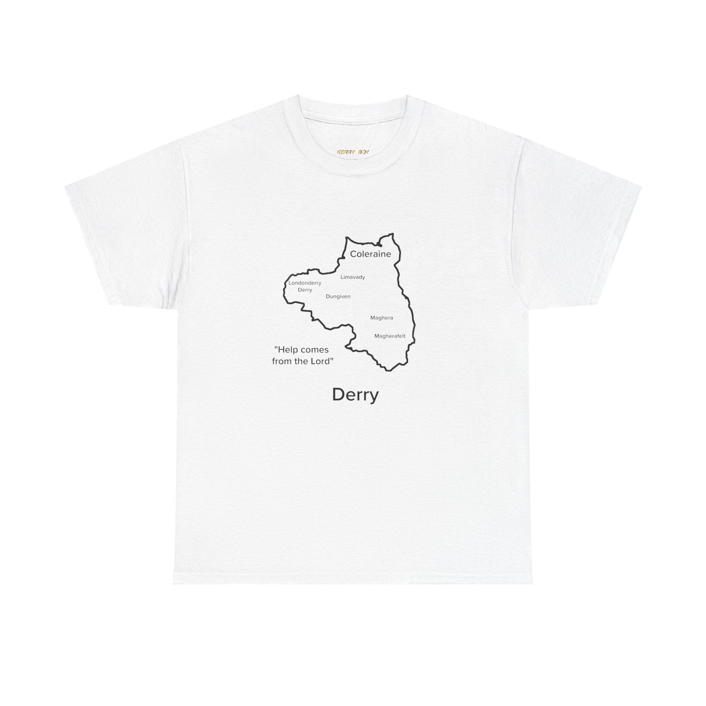 Derry Unisex Heavy Cotton Tee White Edition