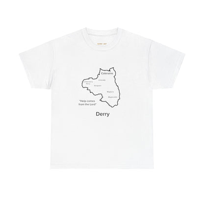Derry Unisex Heavy Cotton Tee White Edition