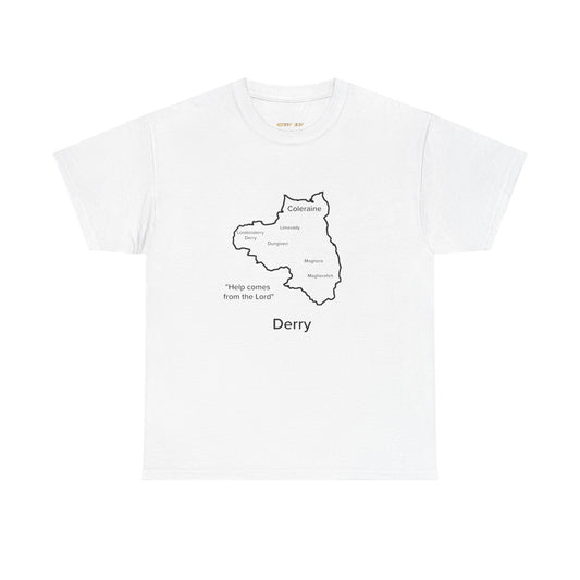 Derry Unisex Heavy Cotton Tee White Edition