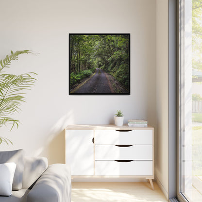 Glanageenty Forest Trail Matte Canvas, Framed (Multi-color)