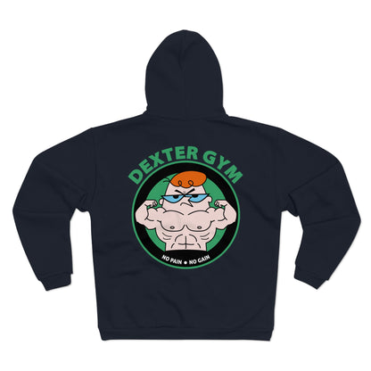 Dexter Gym Unisex Hooded Zip Sweatshirt - No Pain No Gain Design
