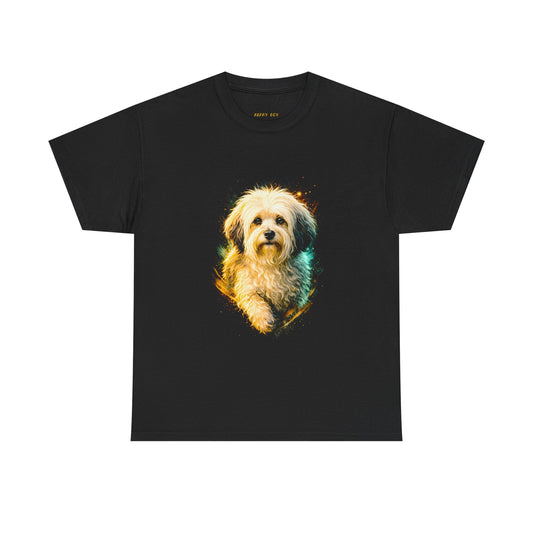 Dog Portrait T-Shirt — Cute Fluffy Puppy Graphic Tee