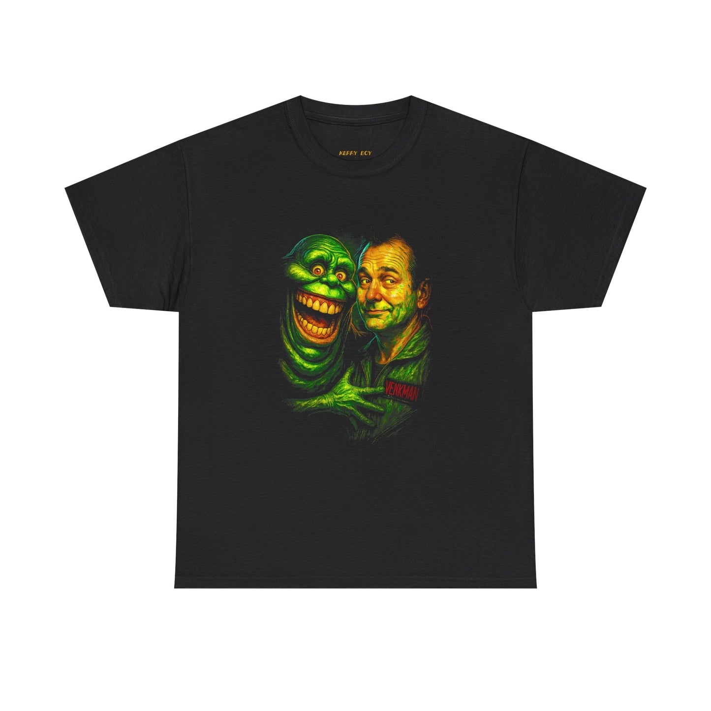 T-Shirt — Retro Ghostbuster Portrait Tee (Bill Murray & Slimer Inspired)
