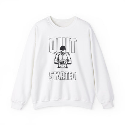 Motivational Fitness Unisex Heavy Blend™ Crewneck Sweatshirt - 'When You’re About to Quit, Remember Why You Started'