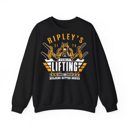 Ripley’s Power Lifting Unisex Heavy Blend™ Crewneck Sweatshirt for Fitness Enthusiasts Black