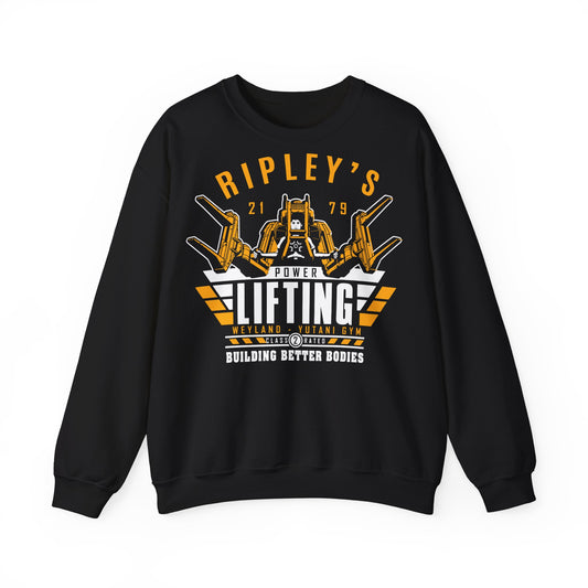 Ripley’s Power Lifting Unisex Heavy Blend™ Crewneck Sweatshirt for Fitness Enthusiasts Black