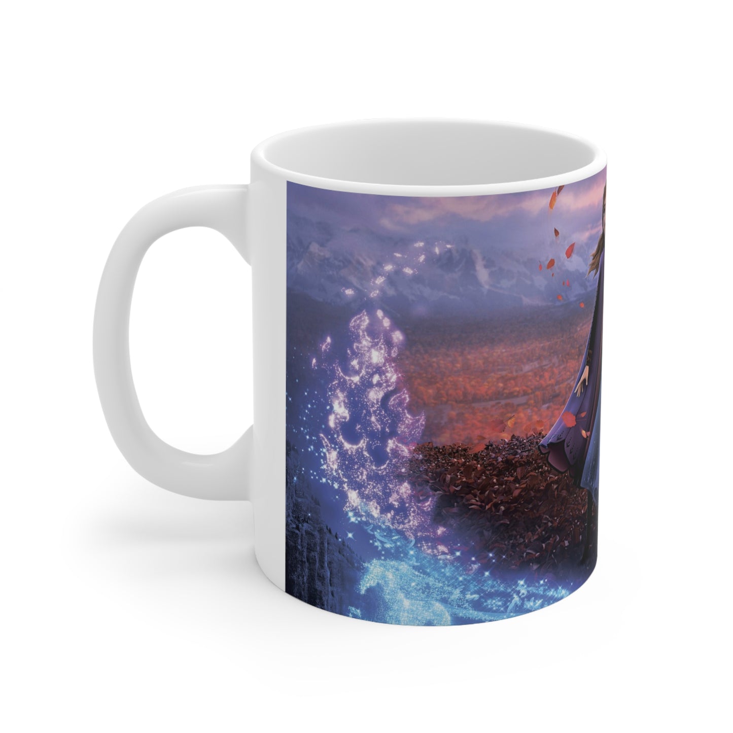 Frozen-Inspired Ceramic Coffee Cups - 11oz & 15oz Magical Design for Fans