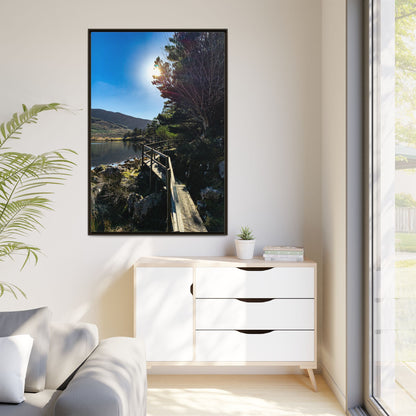 Glanteenassig Trail Matte Canvas, Framed (Multi-color)