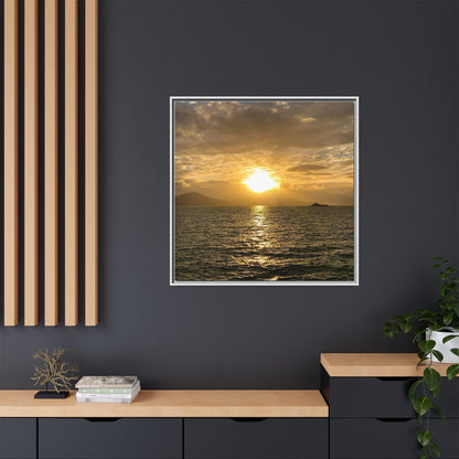 Sunset in Fenit Matte Canvas, Framed (Multi-color)