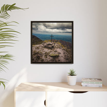 Carrauntoohil Summit Matte Canvas, Framed (Multi-color)