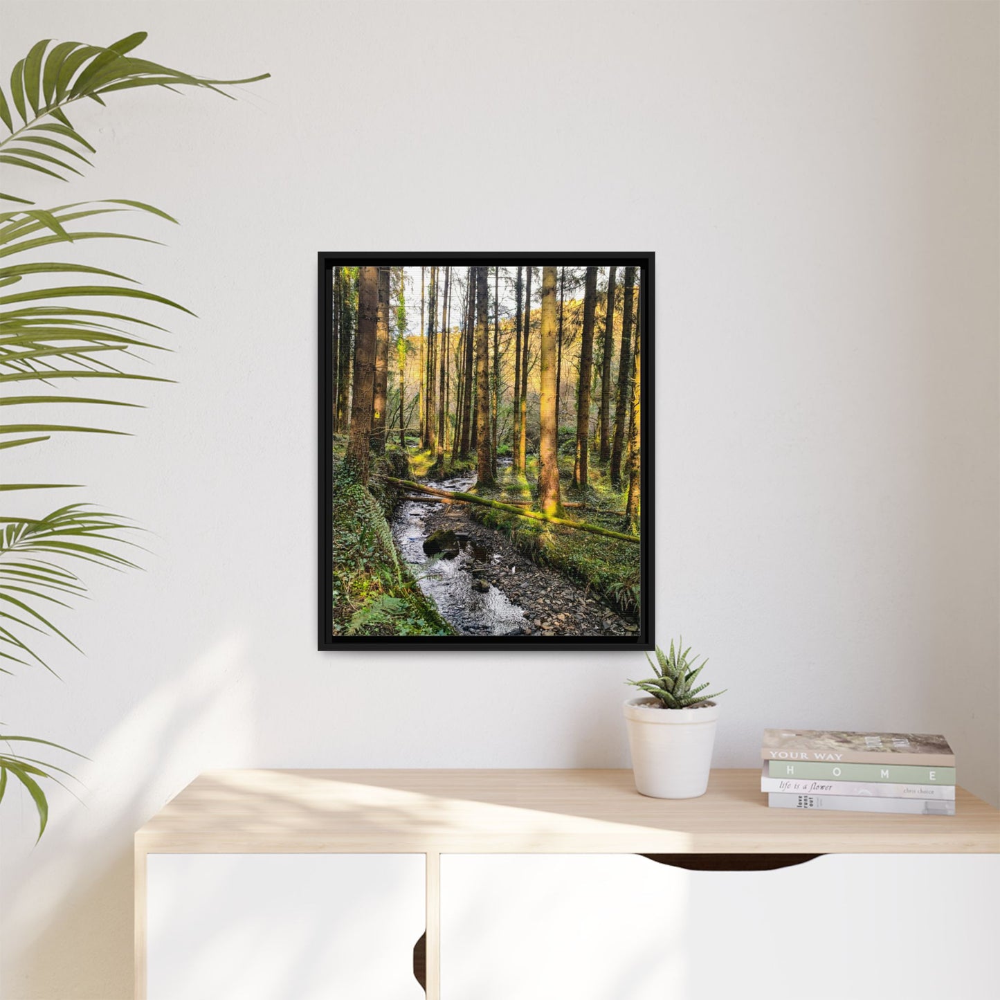 Glanageenty Forest Trail 2 Matte Canvas, Framed (Multi-color)