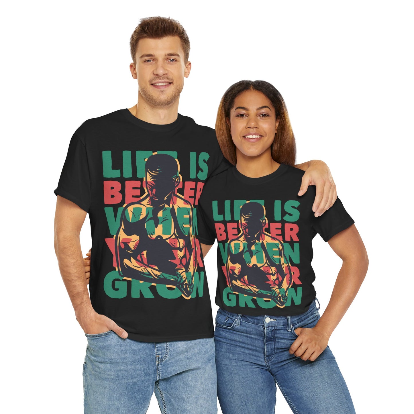 Life Is Unisex Heavy Cotton Tee