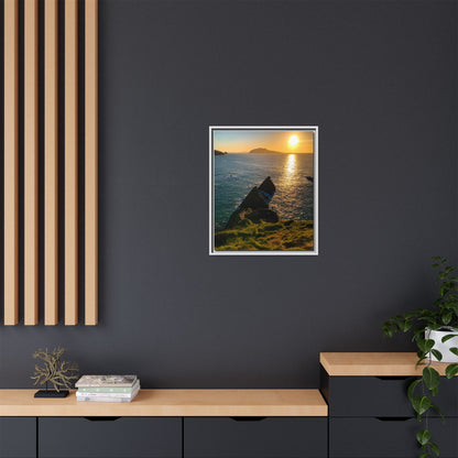Dunquin Pier Matte Canvas, Framed (Multi-color)