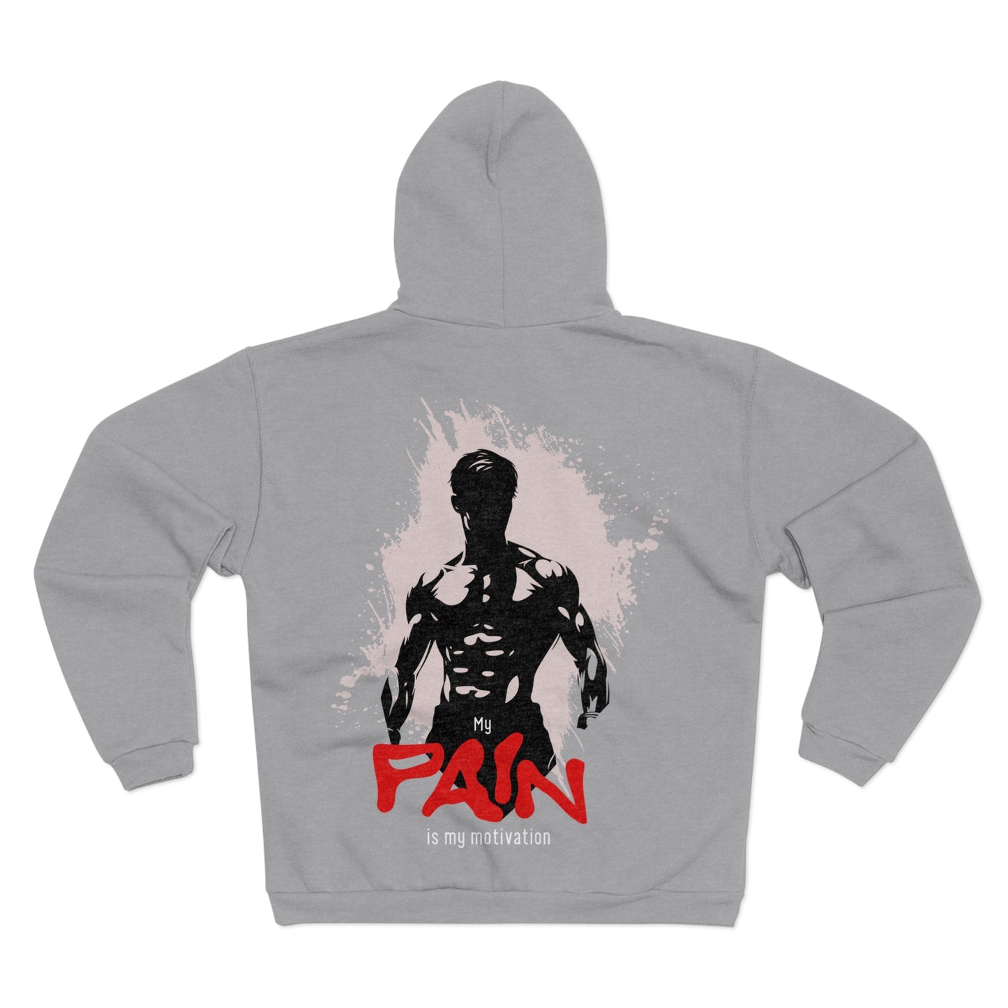 Motivational Unisex Hooded Zip Sweatshirt - Fitness Inspiration