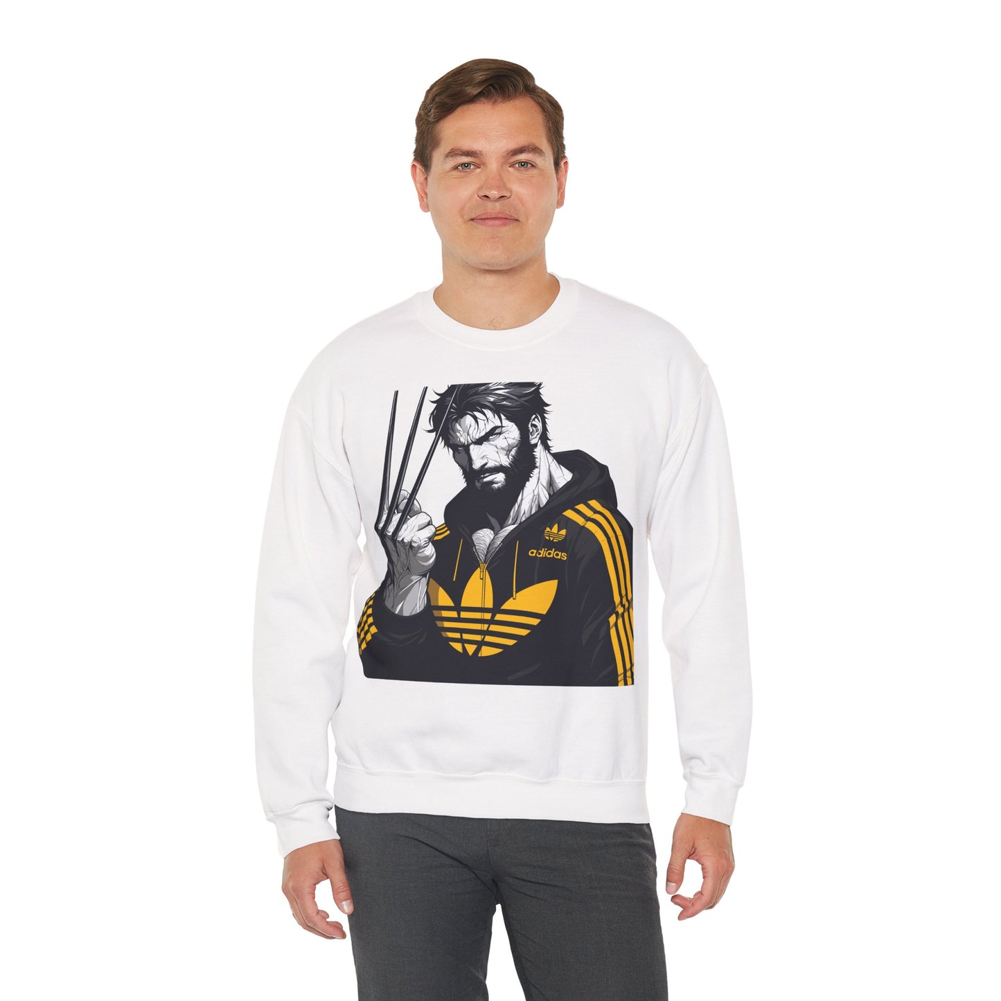Wolverine Graphic Crewneck Sweatshirt for Anime Fans