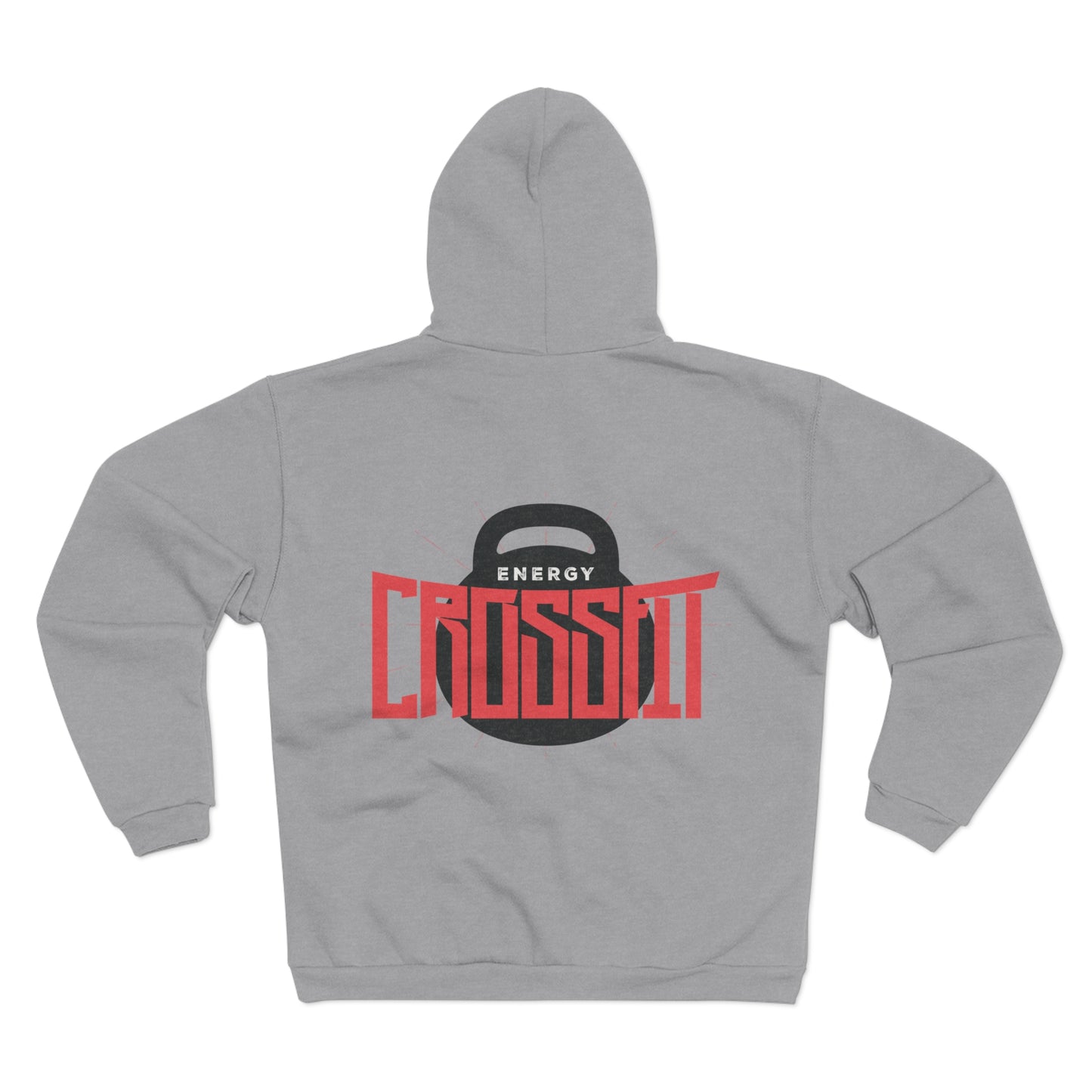 Unisex Zip Hoodie - Energy CrossFit Design for Fitness Enthusiasts