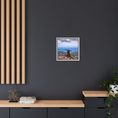Mount Brandon Top Matte Canvas, Framed (Multi-color)