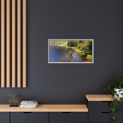 Gleanteenassig Forest Matte Canvas, Framed (Multi-color)