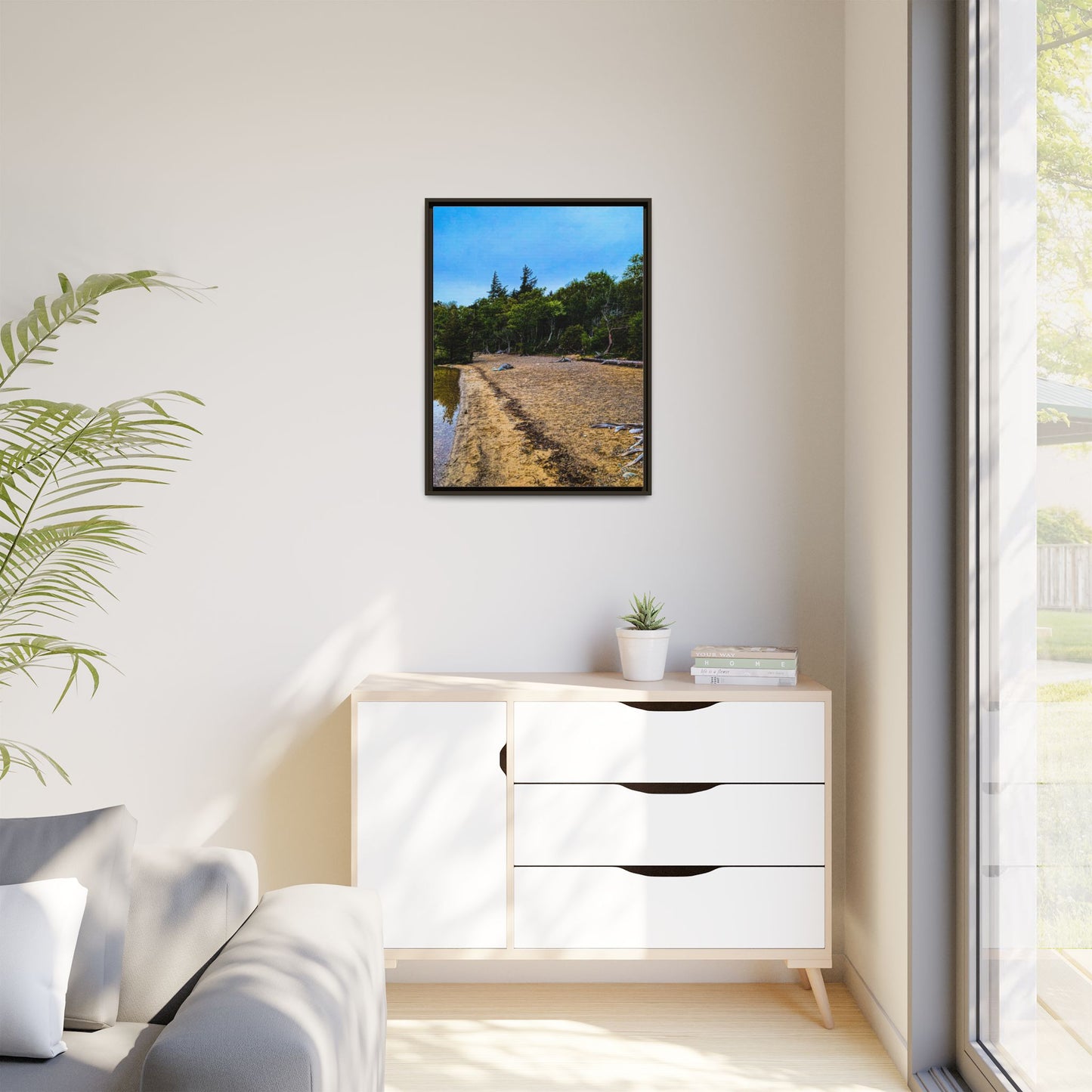 Killarney Beach Matte Canvas, Framed (Multi-color)