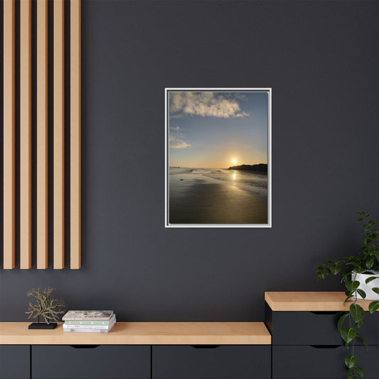 Sunset Matte Canvas, Framed (Multi-color)