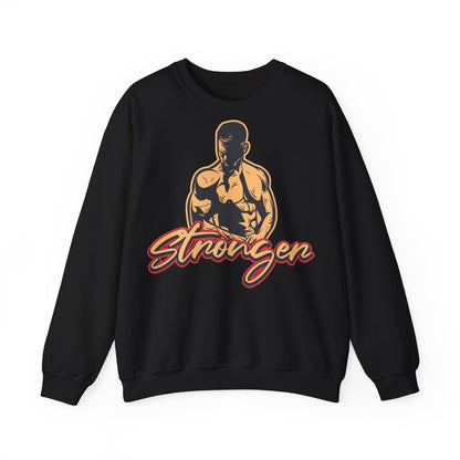 Muscle Power Unisex Heavy Blend™ Crewneck Sweatshirt Stronger Forever