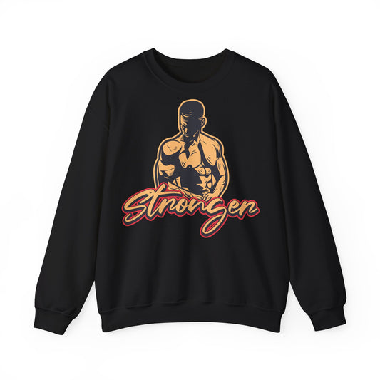 Muscle Power Unisex Heavy Blend™ Crewneck Sweatshirt Stronger Forever