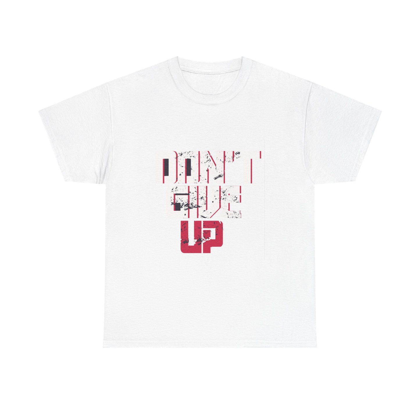 Motivational Unisex Heavy Cotton Tee - 'Don't Give Up' Inspirational Shirt