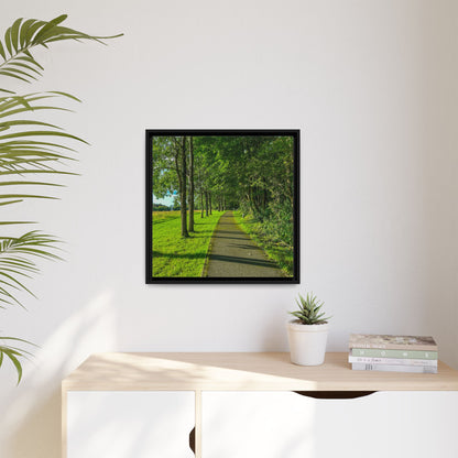 Listowel Town Park Matte Canvas, Framed (Multi-color)