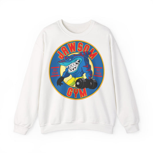 Jawson Gym Unisex Heavy Blend™ Crewneck Sweatshirt - Fitness Wear for Gym Lovers White