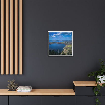 Kuckross Lake Matte Canvas, Framed (Multi-color)