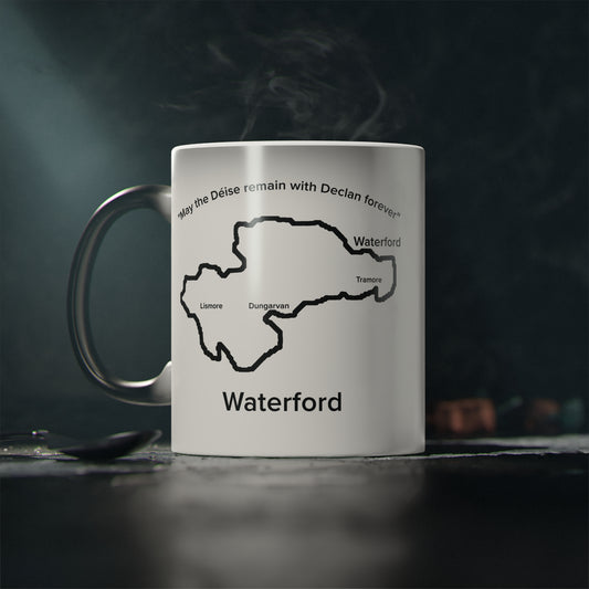 Waterford Magic Mug: Color - Changing Coffee Cup with Artistic Map Design