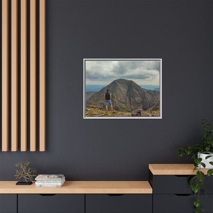 Cross On Top Matte Canvas, Framed (Multi-color)