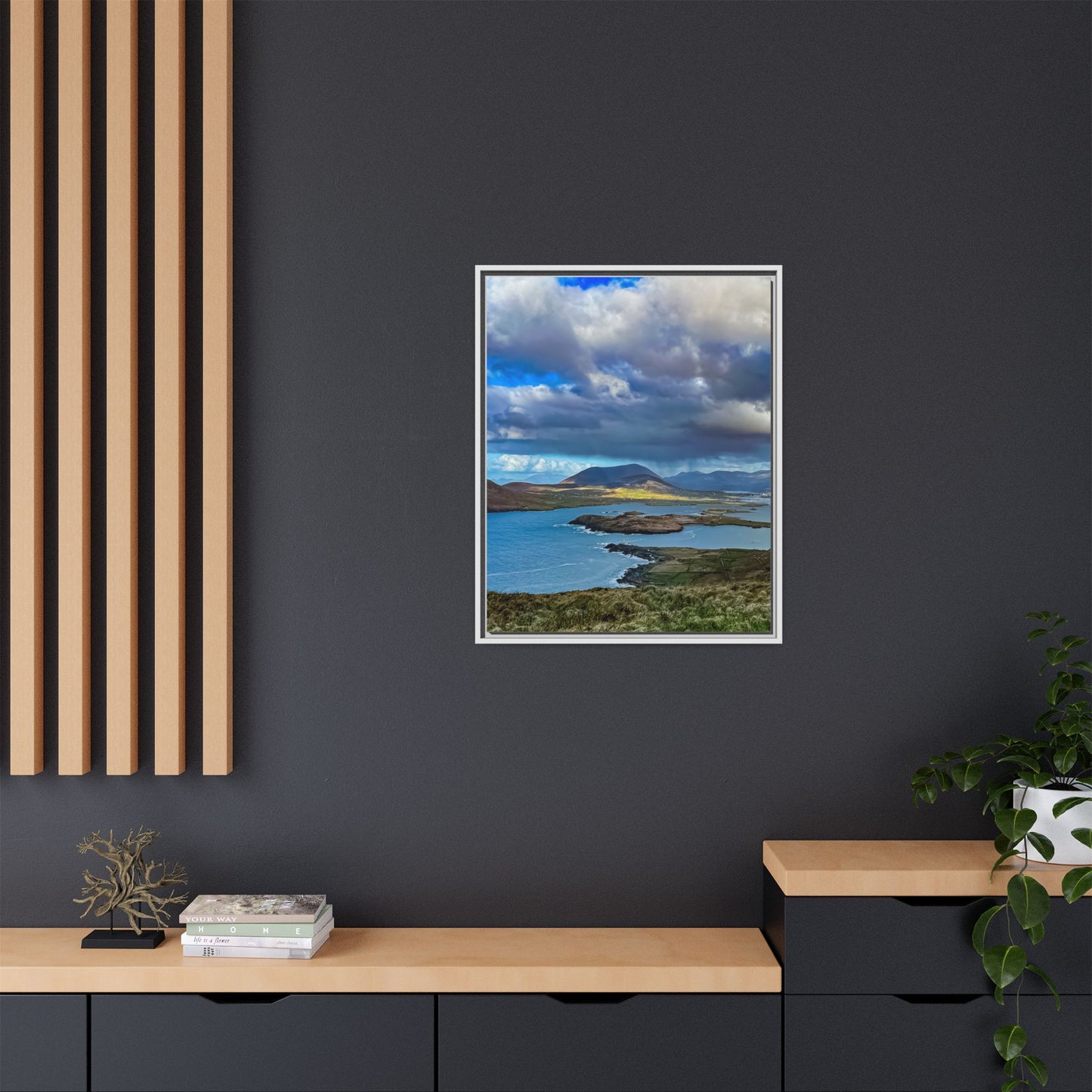 Unknown Mountain Matte Canvas, Framed (Multi-color)