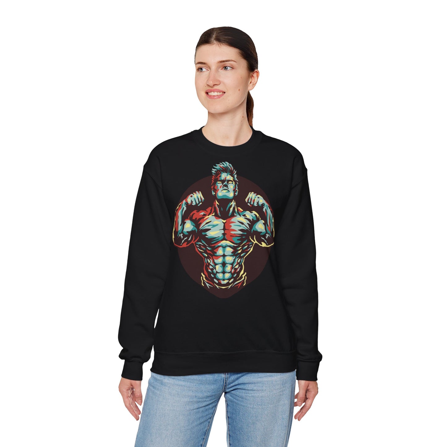 Muscle Power Unisex Heavy Blend™ Crewneck Sweatshirt - Strength & Fitness Apparel