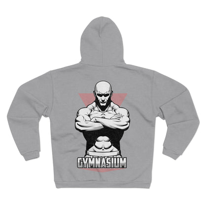 Gym Motivation Unisex Hooded Zip Sweatshirt - Bold Design for Fitness Enthusiasts